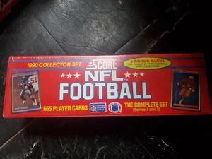 FACTORY SEALED 1990 SCORE FOOTBALL COLLECTOR SET (665) CARDS MINT LOADED W/HOF - Bild 1 von 1