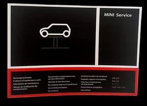MINI ONE SERVICE HISTORY BOOK UNUSED NOT DUPLICATE ALL MODEL MULTI LANGUAGE - Picture 1 of 3