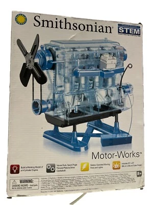 Smithsonian Motor-Works Build A Working Model 4 Cylinder Engine STEM Toy - image 1 of 2
