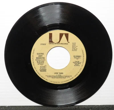 ELECTRIC LIGHT ORCHESTRA LIVIN' THING/MA-MA-MA BELLE (VG) UA-XW888-Y 45 RECORD - Image 1 of 2
