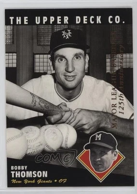 1994 Upper Deck All-Time Heroes 125th Anniversary Bobby Thomson #51 - Image 1 of 2