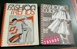 Vtg Fashion Forecasting Magazines 1980s Fashion Guide & Fashion Trends Knitwear - Picture 1 of 10