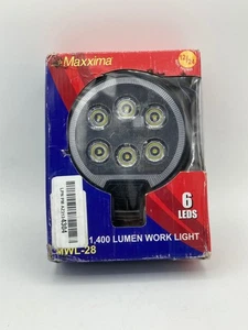 Maxxima 6 LED Redondo Trabajo Inundación Respaldo Luz Inversa 1.200 lúmenes MWL-28 - Imagen 1 de 6