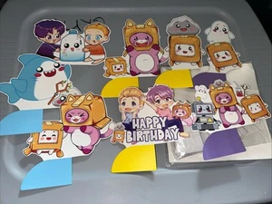 Lankybox 8pc Happy Birthday Honeycomb Table Decorations - Picture 1 of 1