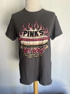 PINK'S FAMOUS HOT DOGS LA Hollywood California Since 1939 T-Shirt Size Small - Picture 1 of 4