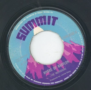 " RIVERS OF BABYLON." the melodians. SUMMIT 7in 1971. - Imagen 1 de 2