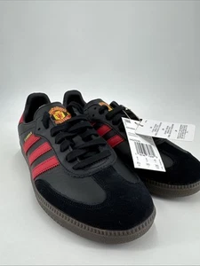 Adidas Samba Manchester United Shoes - Black HQ7030 Size 8.5 - Picture 1 of 13