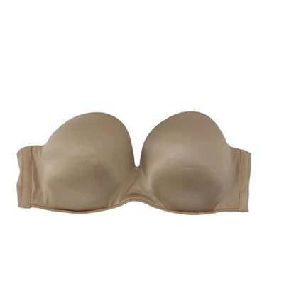 Cacique Intimates Bra Women's Beige Strapless Size 44G Plus  - Imagem 1 de 4