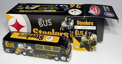 Steelers Jerome Bettis The Bus escala 1:64 diecast autocar blanco rosa #d/2500 Foto 1 de 4