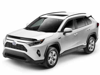 Husky Medium Profile Hood Shield Bug Shield Fits 19-25 Toyota RAV4 1pc Smoke Foto 1 de 4