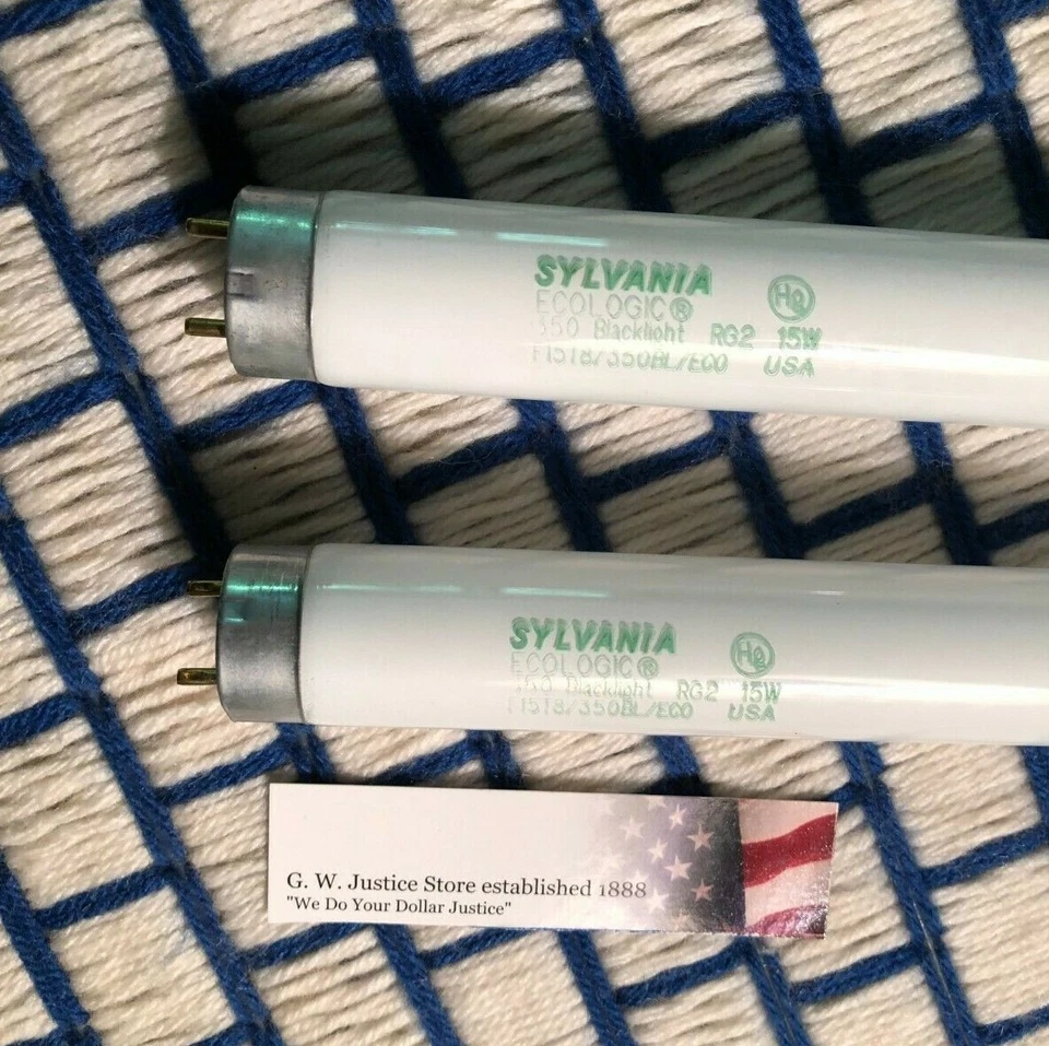 2 Nuevo EE. UU. F15T8/350BL/ECO BUG ZAPPER UV Fluorescente 15w Luz Negra BOMBILLA 18" Foto 1 de 4