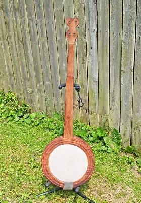 ~ 5 SAITEN Handarbeit Vintage BERG BANJO Holz Volksstil Appalachen~ - Bild 1 von 4