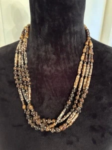 Kenianische afrikanische Batik Handel Perlen Stammes Halskette-Neu - Bild 1 von 3