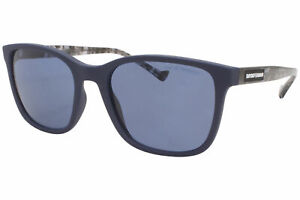 Emporio Armani EA4139 5754/80 Sunglasses Men's Matte Blue/Blue Lens Square 54mm
