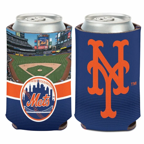 New York Mets Stadium Can Cooler 12 oz. Koozie 2 sided Cover