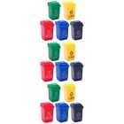 5Pcs Decorative Miniature Trash Can Models Miniature Garbage Cans
