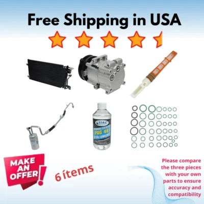 Compressor, Condenser & Driers A/C Fit Mercury Sable 2000 - Image 1 of 4