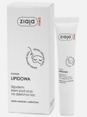 Ziaja Med Lipid Treatment, Fizjoderm Eye Cream for Sensitive Skin,Day/Night,15ml - Image 1 of 4