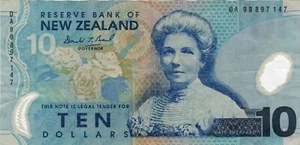 Banknote New Zealand P186a.1 10 Dollars 1999, Polymer - Picture 1 of 2