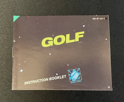 Golf NES Nintendo Instruction Booklet Manual NES-GF-UKV-2 #2 - Image 1 of 2