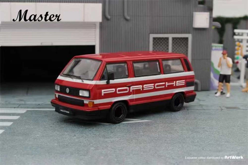 1:64 Master VW T3 Multivan 1985 Van Porsche B32 Gulf Diecast Juguetes Coche Modelo Regalo Foto 1 de 4