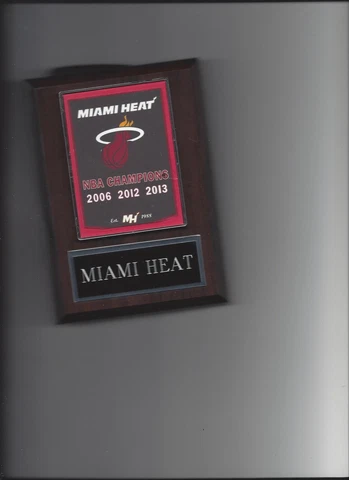 MIAMI HEAT PLAQUE NBA CHAMPIONS CHAMPS BASKETBALL NBA Cover