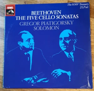 BEETHOVEN, PIATIGORSKY,SOLOMAN – UK Mono G/F 2xLP:The Five Cello Sonatas. RLS731 - Picture 1 of 15