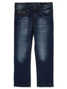 Steve's Jeans Boys' Stretch Fit Denim Slim Whisker Jeans - Picture 1 of 3