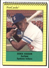 1991 Spokane Indians ProCards #3964 Derek Vaughn