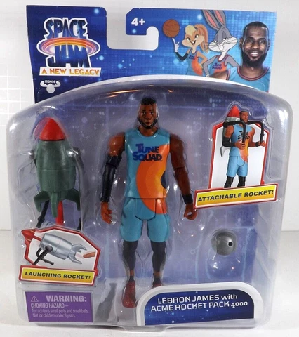 Space Jam A New Legacy Action Figure Lebron James w/ Acme Rocket Pack 4000 Cover