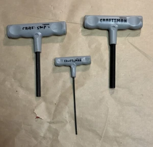 VTG Lot Of 3 Craftsman T Handle Wrench 8,2.5 & 10mm Hex Wrench - Picture 1 of 12