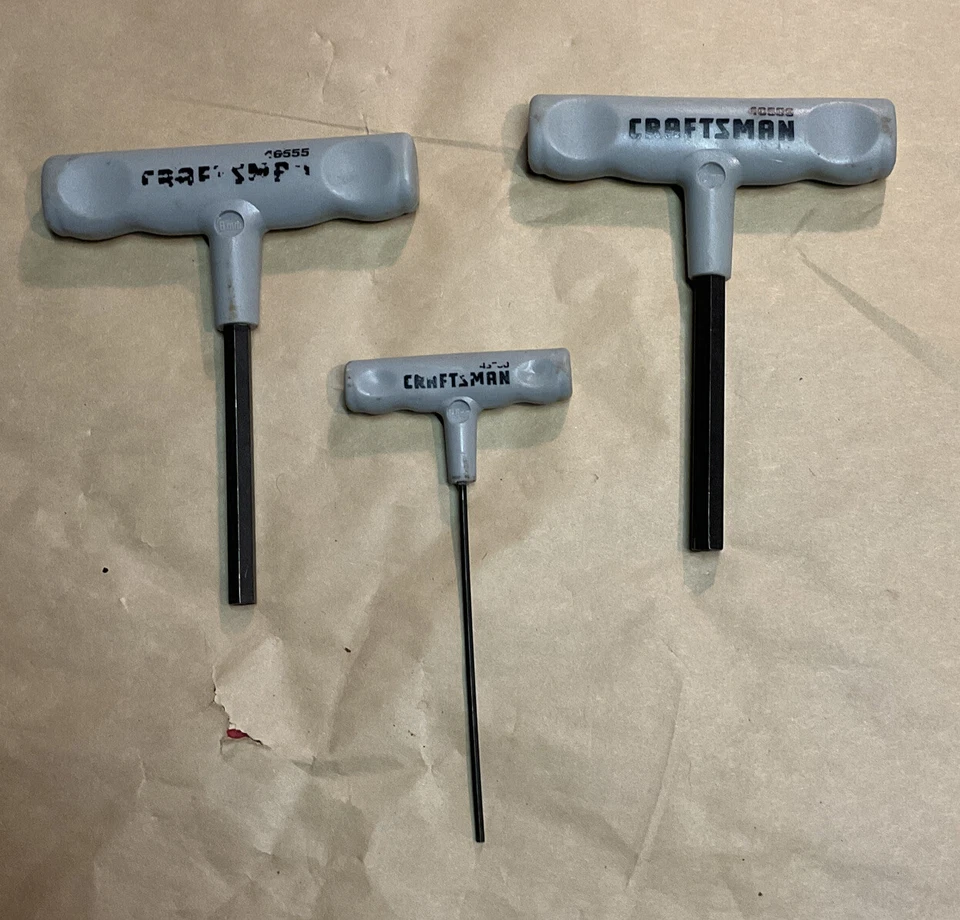VTG Lot Of 3 Craftsman T Handle Wrench 8,2.5 & 10mm Hex Wrench - Image 1 of 4