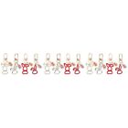  12 Pcs Car Bling Accessories for Women Bunny Gifts Key Chain Backpack