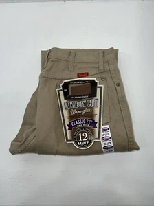 New Men’s Tan Cowboy Cut Classic Fit Wrangler Jeans. 15/16x34 G-14 - Picture 1 of 9