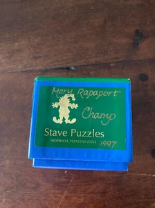 STAVE Wood Puzzle CHAMP Serpent Lake Champlain Vermont 1997 47 pc EUC w/Box - Picture 1 of 3