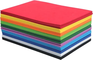 50 Pack Foam Handicraft Sheets (6 X 9 Inches) Colorful Crafting Sponge Paper for - Picture 1 of 1