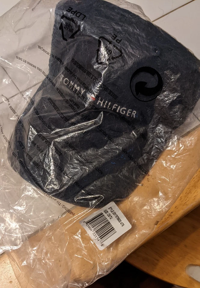 Mens Tommy Hilfiger Logo Sport Baseball Cap-adjustable One Size Navy