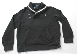 Polo Ralph Lauren Kids Long Sleeve Collared Pullover Sweater CL8 Black Size US:6 - Picture 1 of 4