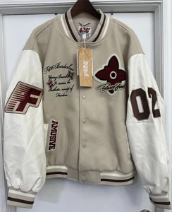 F426 Official Casual Embroidered Terry varsity jacket - Picture 1 of 9