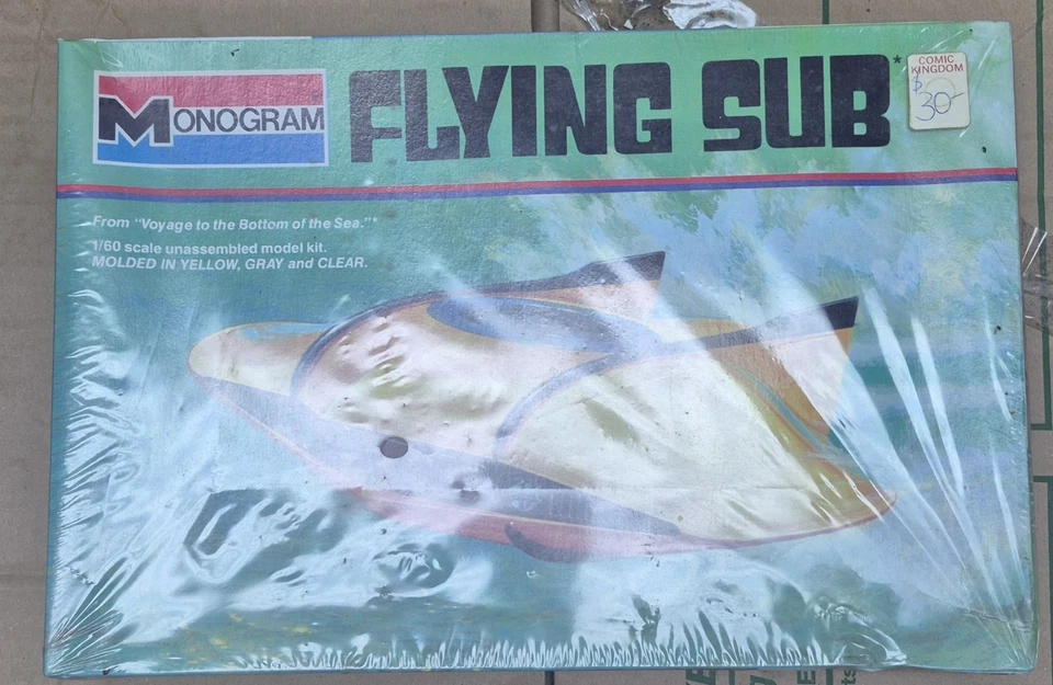 Vintage Monogram Flying Sub 1/60 Scale Model # 6011 New Factory Sealed - Image 1 of 1