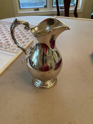 Jarra de crema o leche vintage Oneida plateada Foto 1 de 3