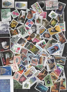 USA 100 Stamps USED up to 2025  off paper Fine  # 7 - Picture 1 of 1