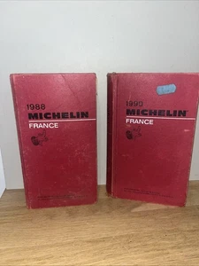 Lot 2 Anciens Guides Rouge Michelin 1988 Et 1990 - Picture 1 of 5