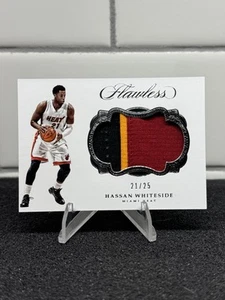 2016-17 Panini Flawless Patches Hassan Whiteside 21/25 #P-HWT Heatš„Jersey Match - Picture 1 of 2