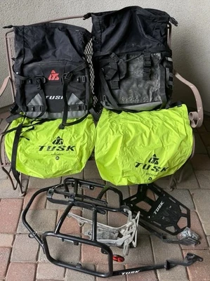 Tusk Pannier Racks with Tusk Pilot Pannier Bags For HONDA CRF450RL 2021-2023 - Image 1 of 4