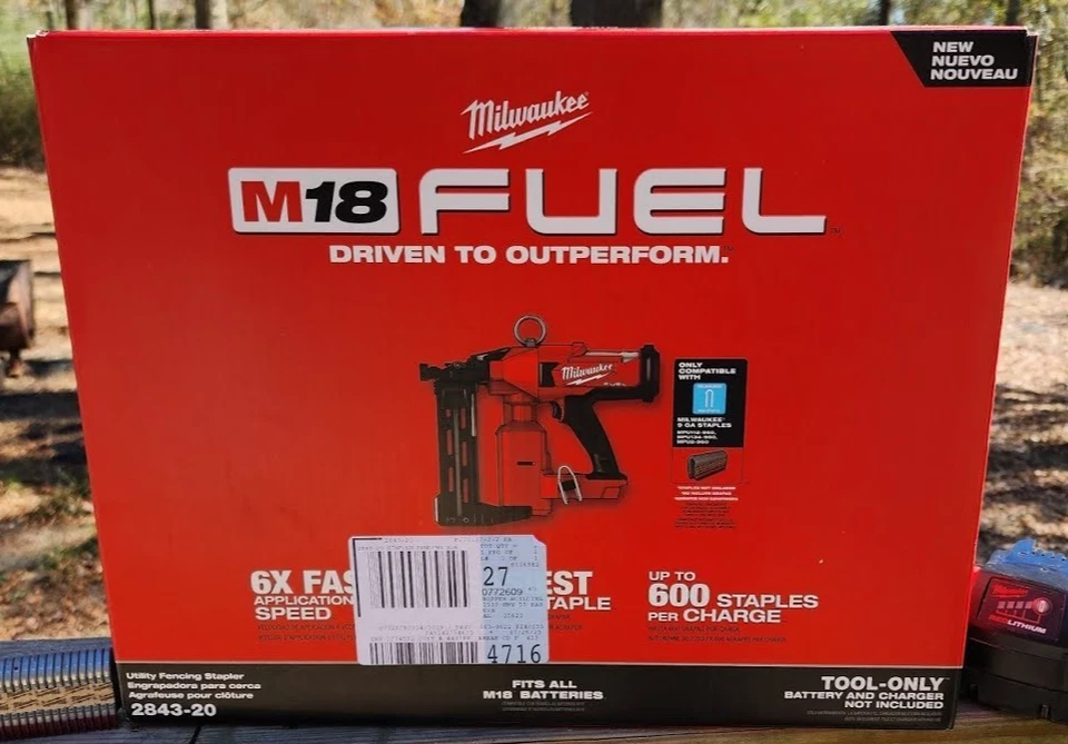 Milwaukee M18 Fuel Utility Fencing Stapler (Bare Tool)-2843-20 - Image 1 of 1