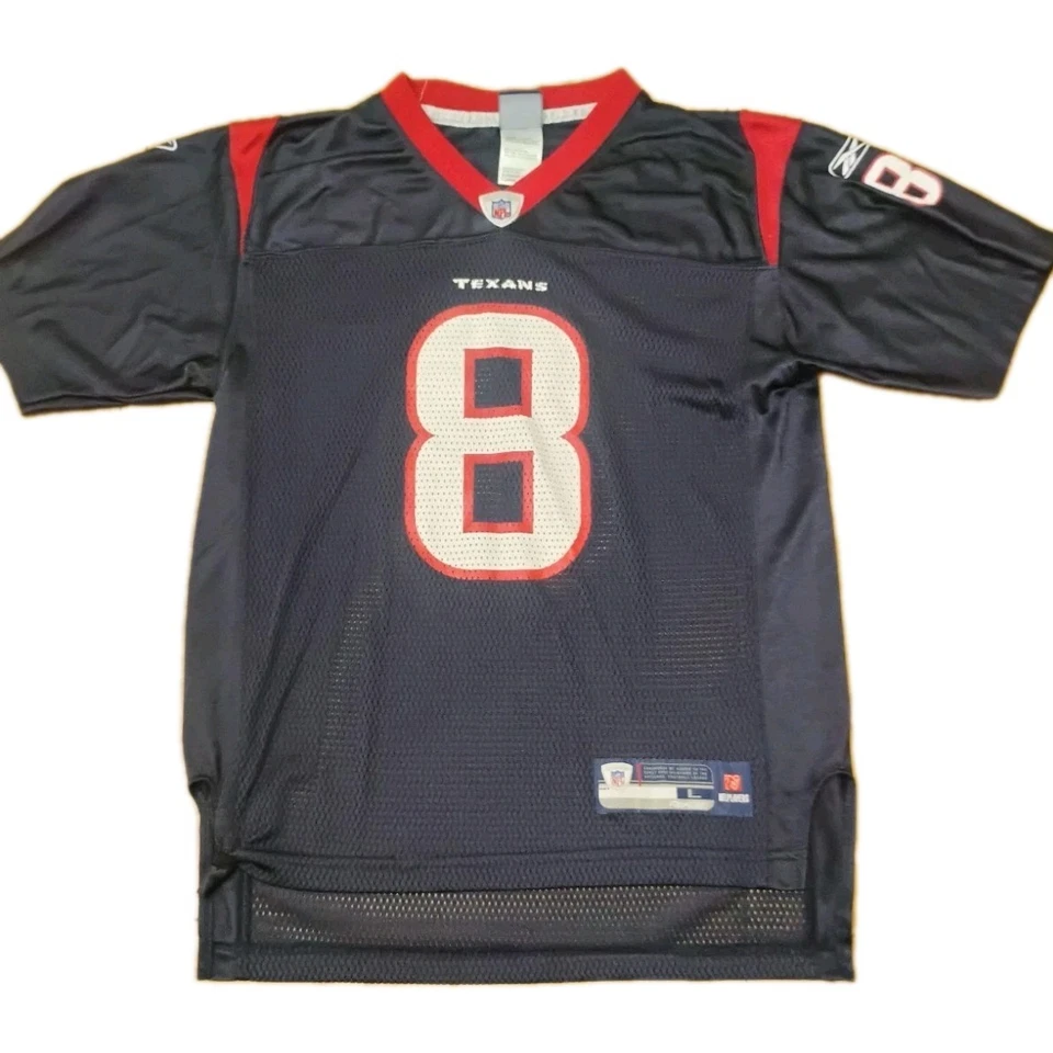 Camiseta deportiva juvenil Reebok Matt Schaub #8 Houston Texans NFL talla L (14-16) Foto 1 de 4