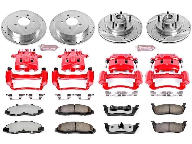 Front and Rear Brake Pad and Rotor Kit For 2002 Lincoln Blackwood FJ131CK Foto 1 de 1