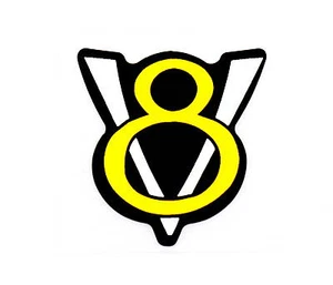 FORD V8 (RETRO) STANDARD (CHROME/YELLOW/BLACK) - Picture 1 of 1