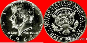 1968 S 40% Silber Kennedy Half Dollar Gem Proof - Bild 1 von 1
